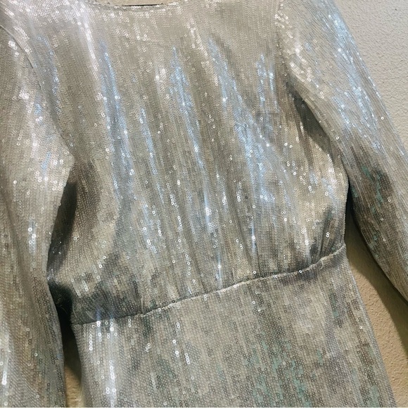 S'edge Sylvia Dress Silver Sequin Dress XS NWT - Picture 7 of 13